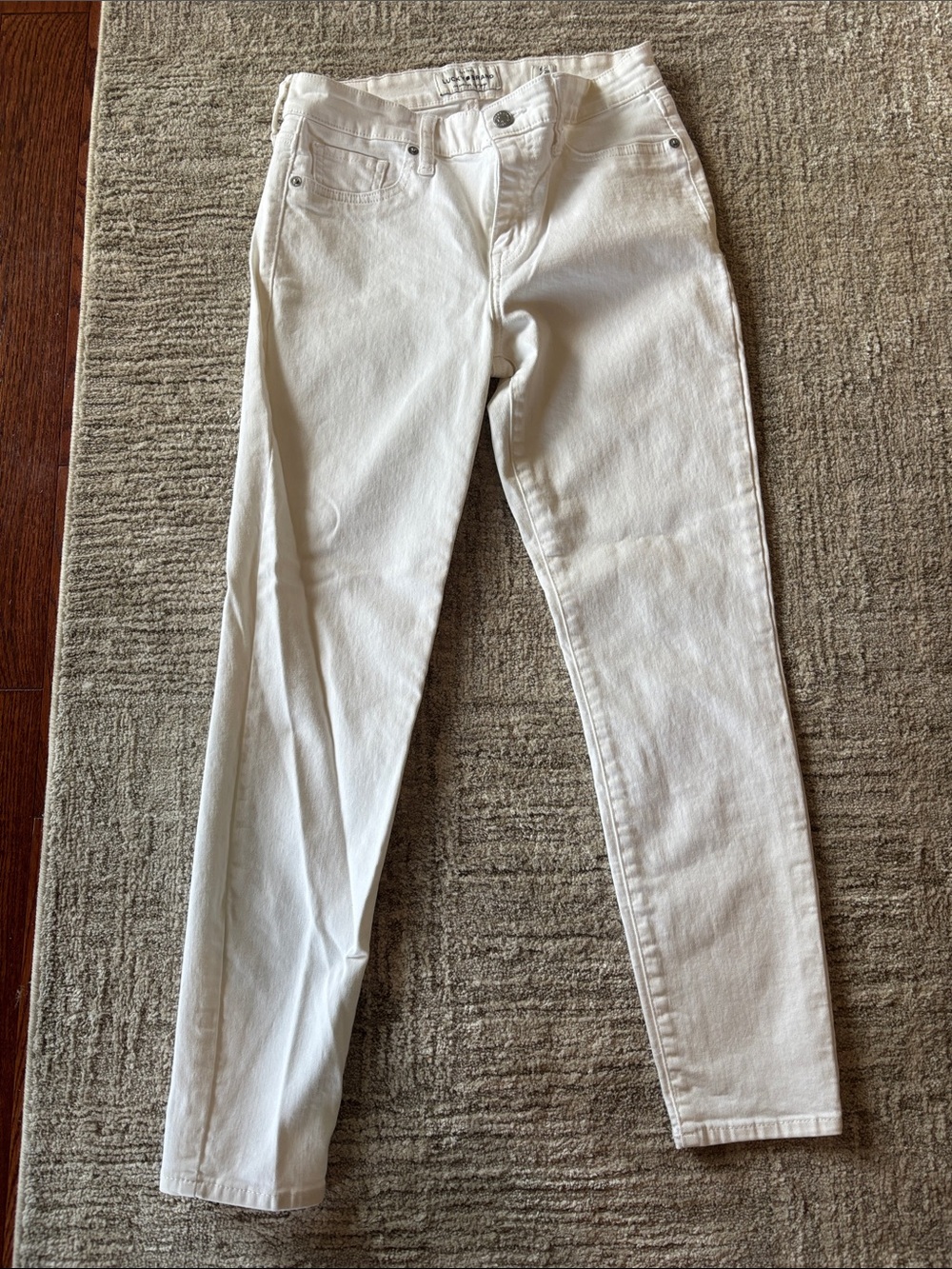 Lucky Brand White Ankle Jeans